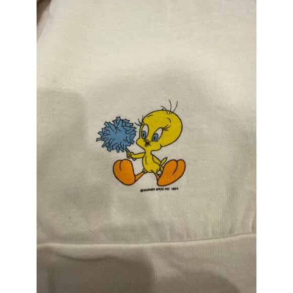 B.J. Frog Long Sleeve Looney Tunes Cotton Cardigan Sweater Cream Women's Size 42 - Picture 4 of 7